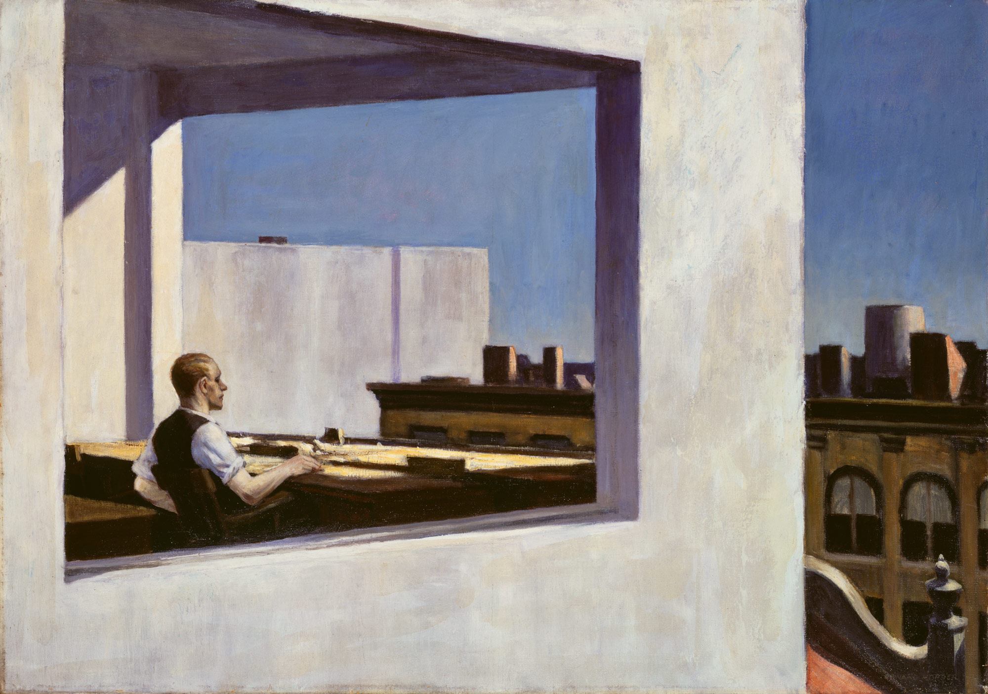 Office in a Small City by Edward Hopper